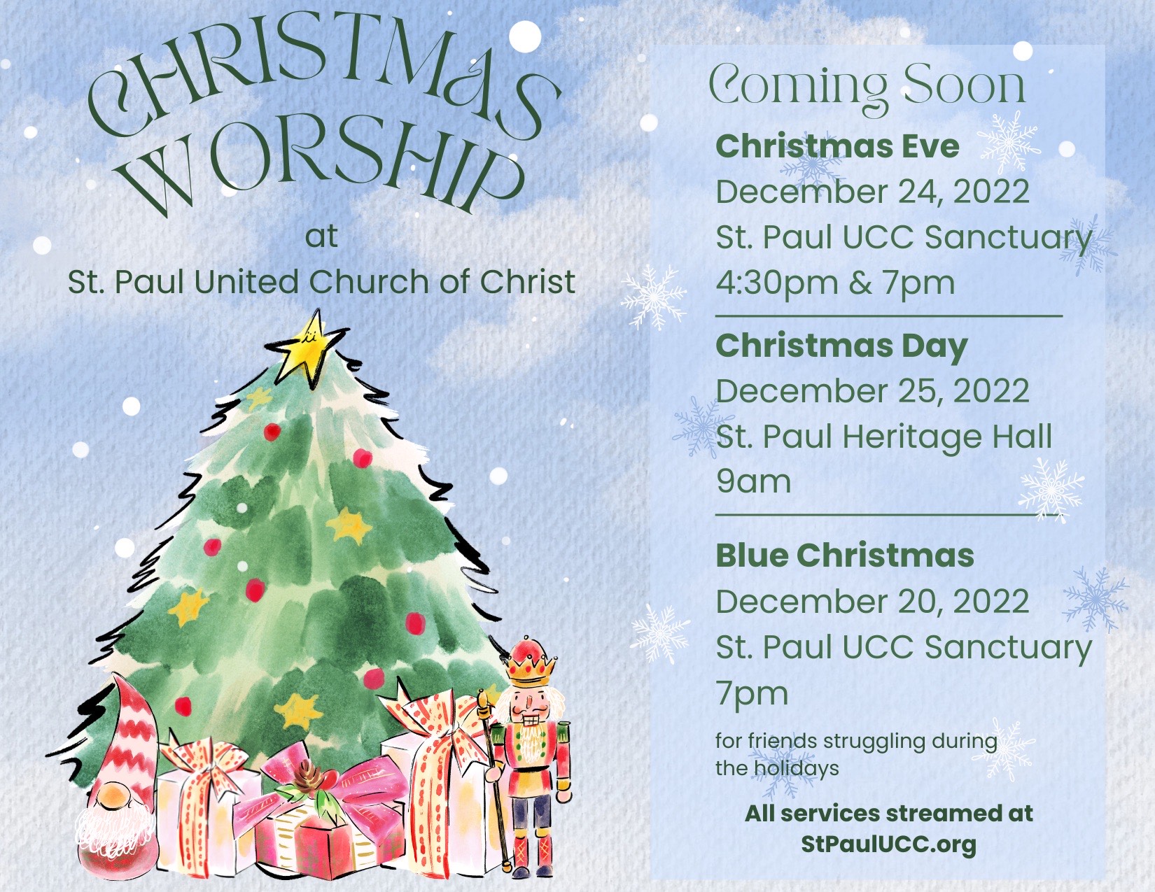 Christmas Events St Paul UCC
